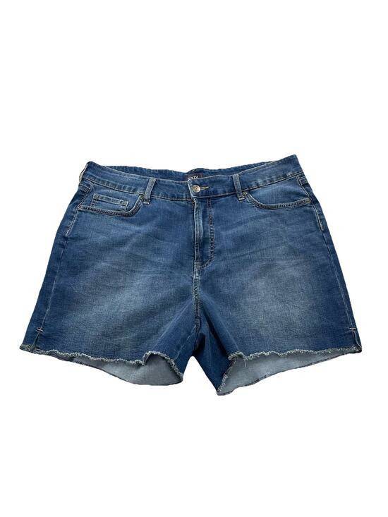 NYDJ Pants - NYDJ Lift Tuck Shorts Size 14W Blue Stretch Medium Wash 4" Inseam 41-10